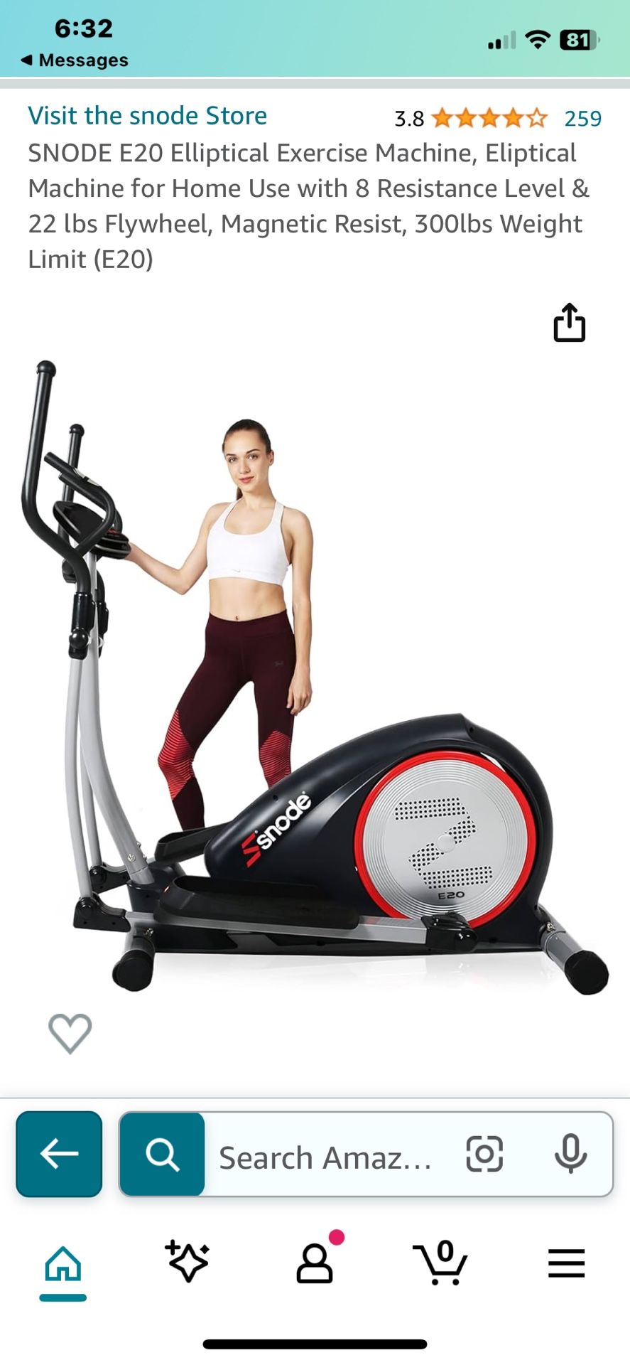 SNODE E20 Elliptical Machine