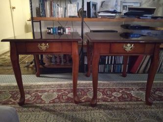 Pair Of Mahogany end tables,