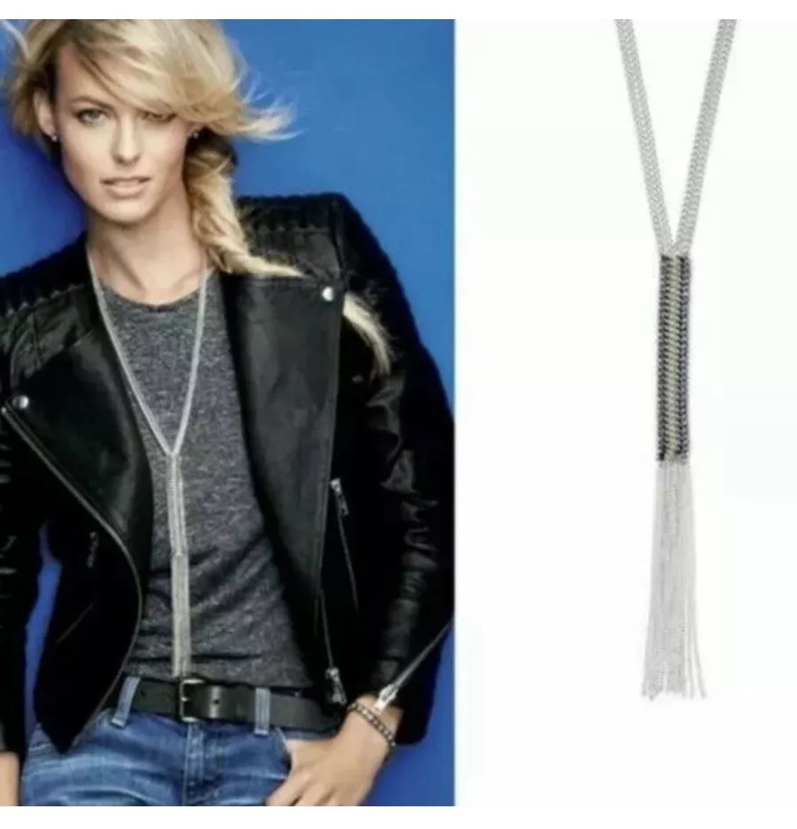 Stella And Dot Tessa Chain Lariat Necklace