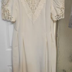 Elegant VINTAGE White Dress