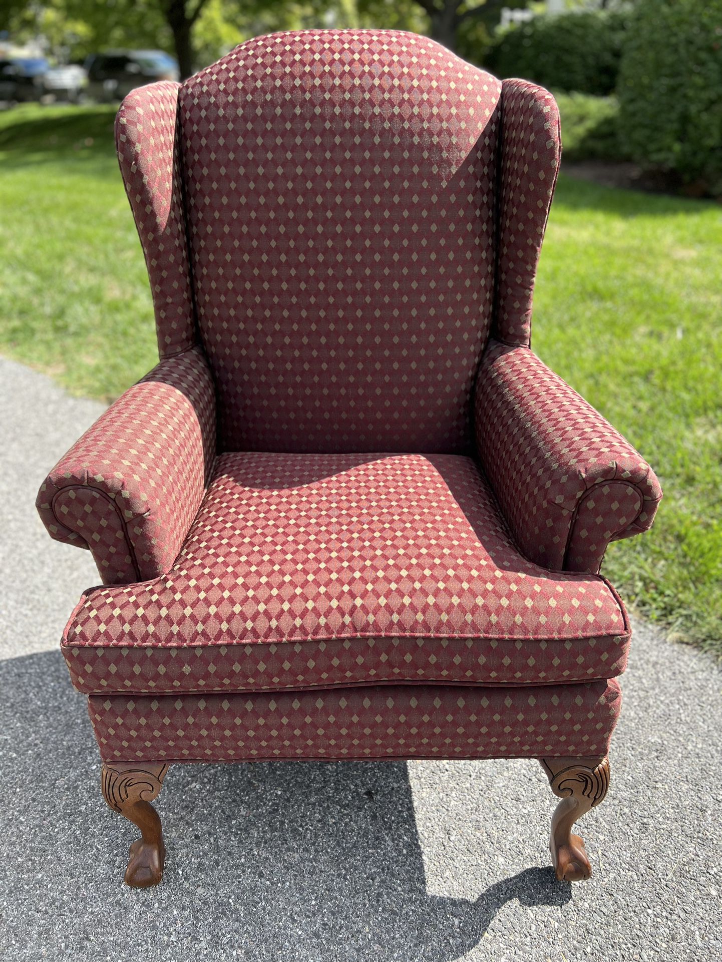 Free La-Z-Boy Wingback Chair. Hand crafted by Clayton Marcus