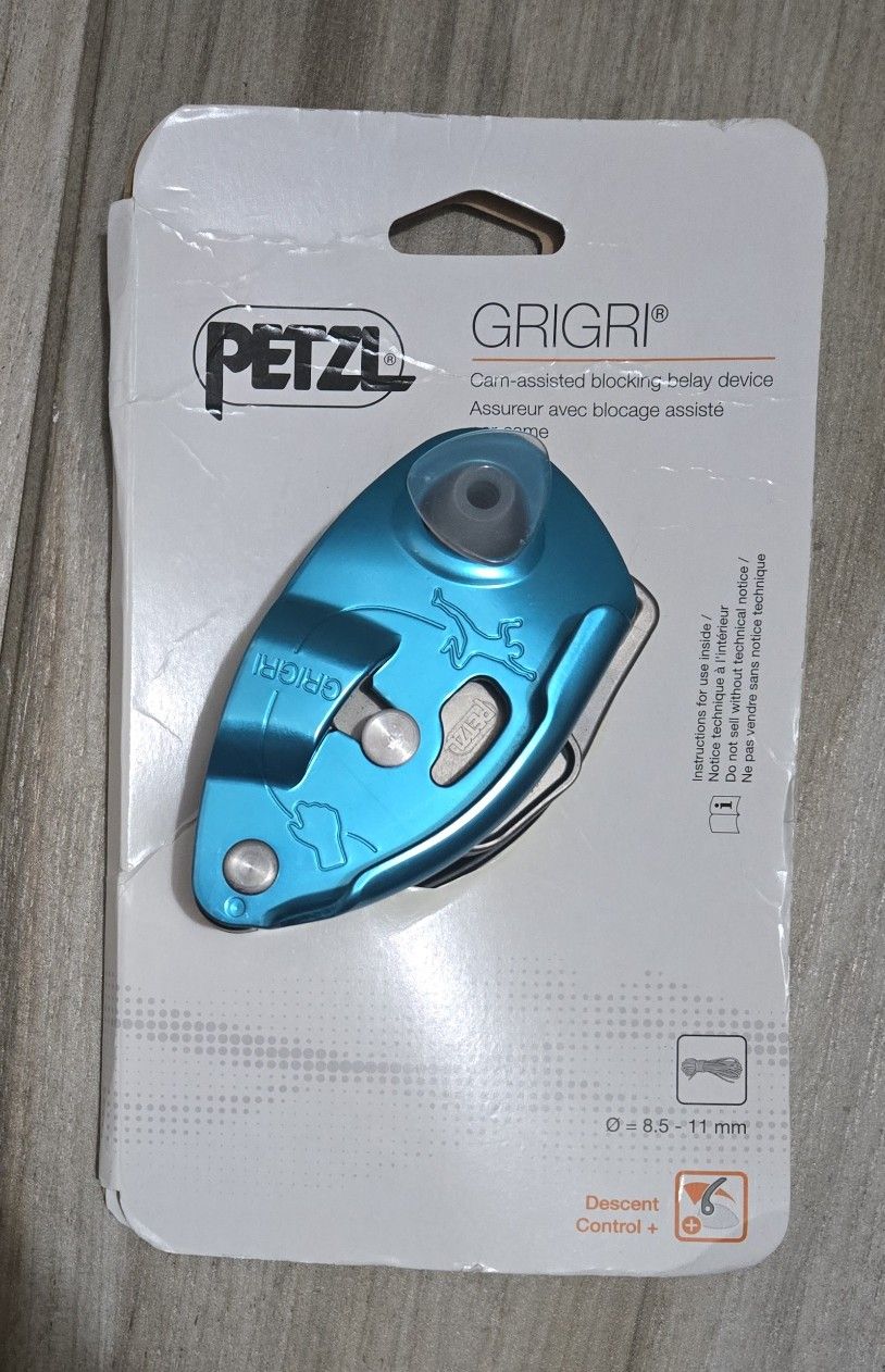 PETZL GRIGRI Belay Device with Cam-Assisted Blocking | Blue