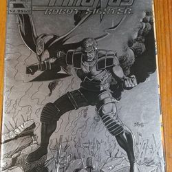 Magnus Foil Cover Variant Issue Number 25 June 1993 Robot Fighter