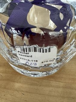 William Yeoward Crystal Creamer/sugar Bowl 