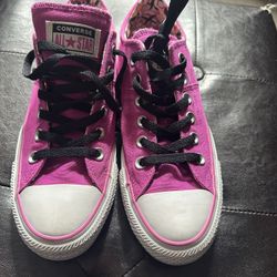 Pink converse size 8 top