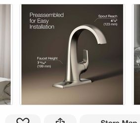 KOHLER Cursiva Single Hole Single Handle Bathroom Faucet