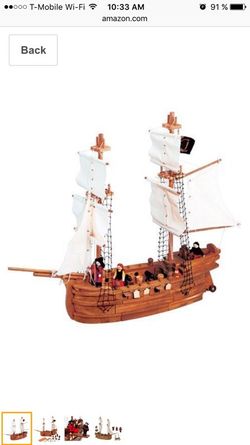 Barco de madera armable nuevo