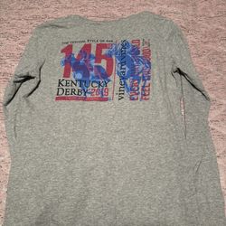 Womens Xs Vineyard Vines 145th Kentucky Derby Long Sleeve Grey Shirt 