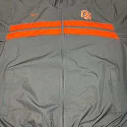 Team Nike Oregon State Beavers Full Zip-Up Windbreaker Jacket Size L