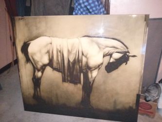 Signed James Way Painting 4 Foot 7 By 5 Foot