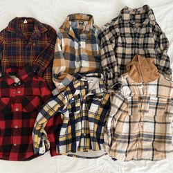 Bundle of Flannel Jacket/Shirts (toddler 4/5/6/7)