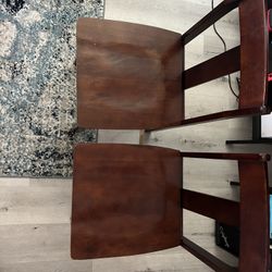 2 Wooden dining Table Chairs