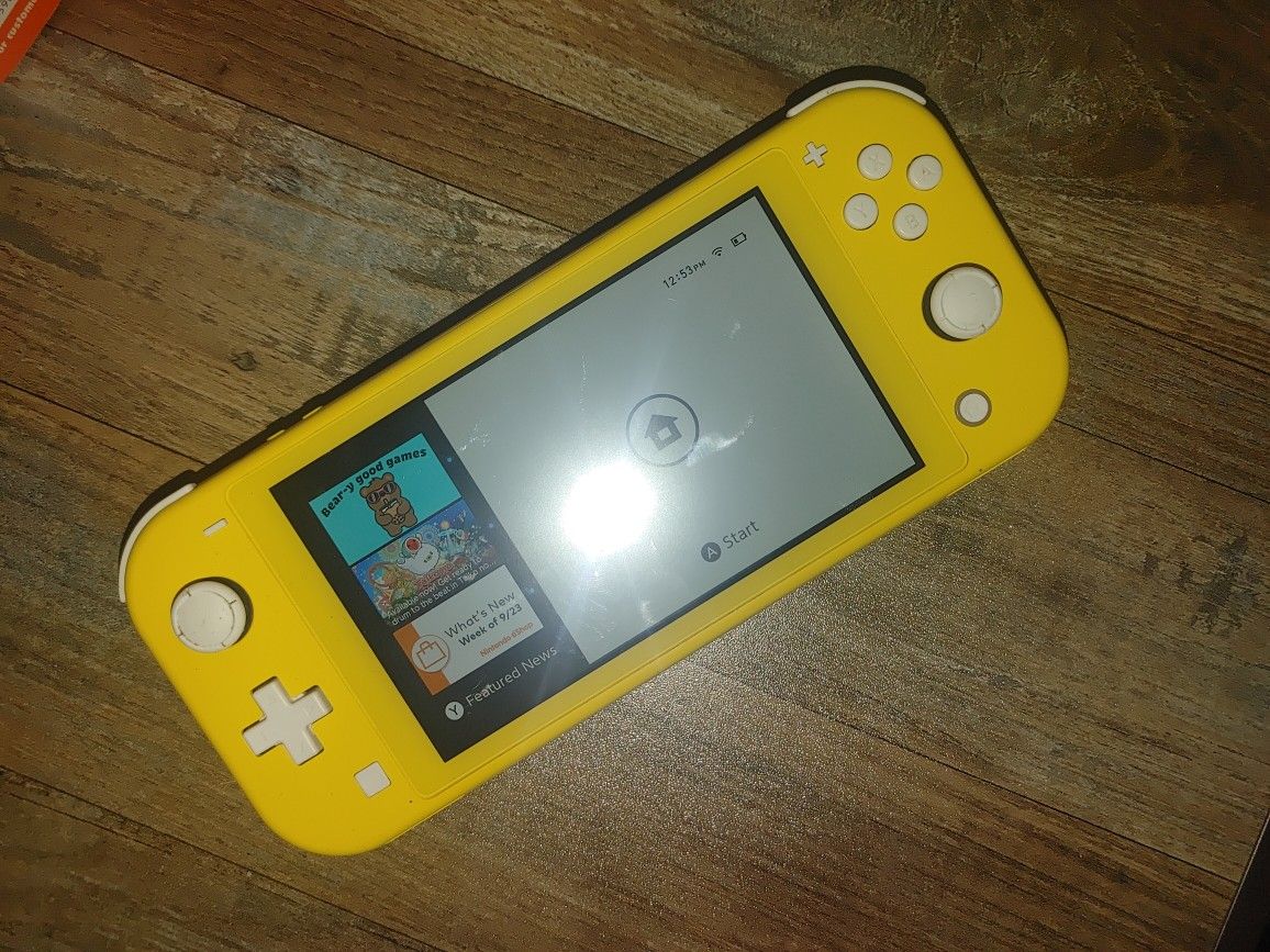 Nintendo switch Lite, Yellow