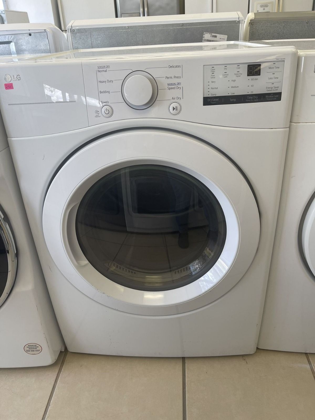 LG FRONT LOAD DRYER WHITE