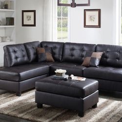 Sectional Sofa With Ottoman Brand New