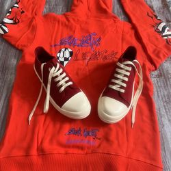 Chrome Hearts Sz L $125, Rick Owen’s Sz 10 $250