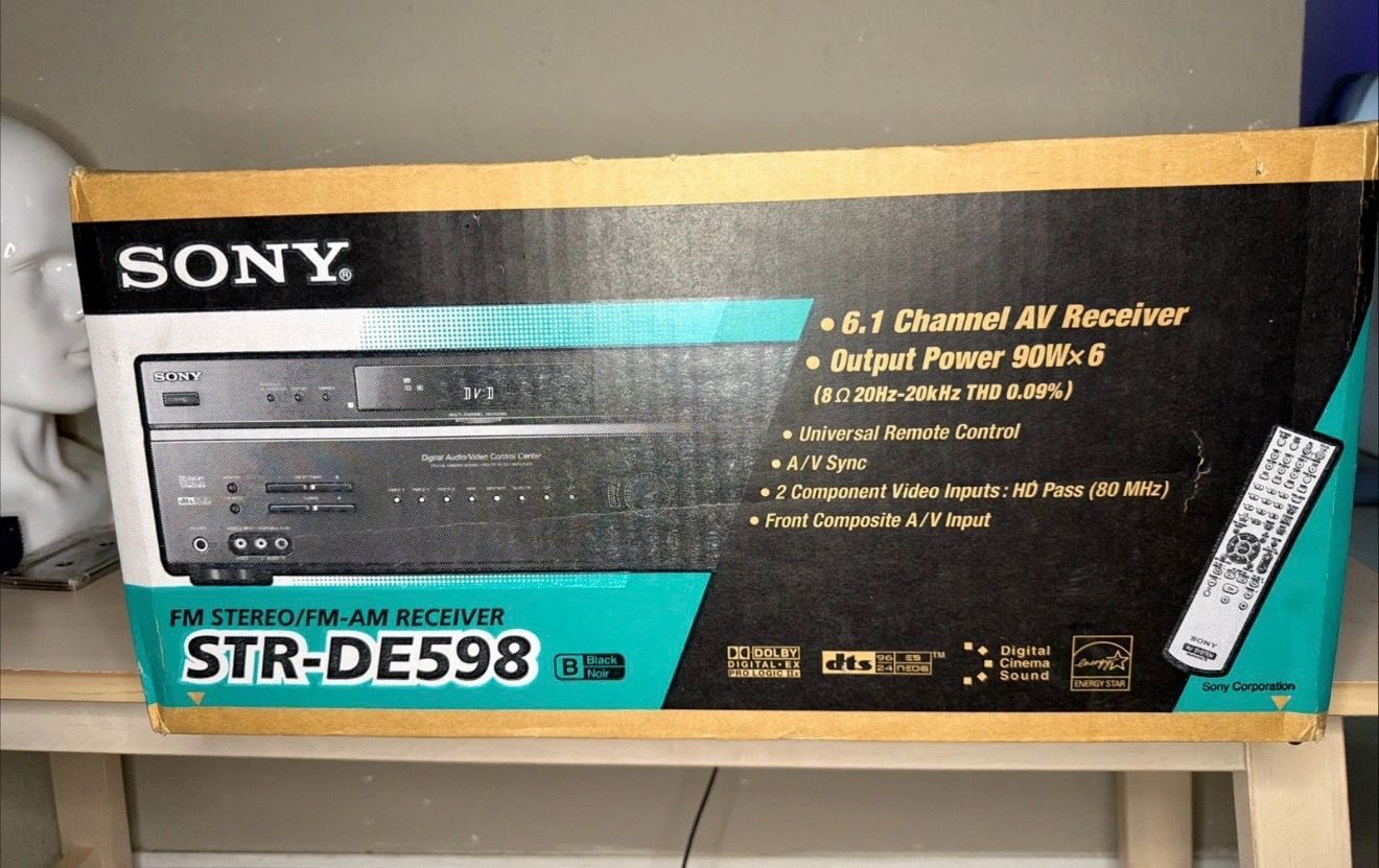 Sony STR-DE598 am fm stereo receiver brand new sealed
