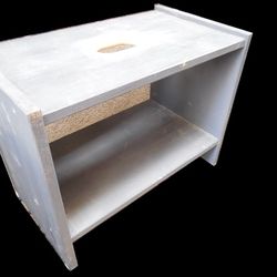 Wood Step Stool w/ Cut Out Handle & Shelf 21-1/2" x 12" x 16"