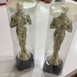 Replica Of Oscar Awards, Set Of 2. Perfect For Oscar Party.