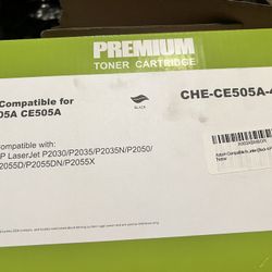 AZTECH - Compatible replacement toner cartridge for HP 05A CE505A, P2035, P2035N, P2055DN (pack of 4