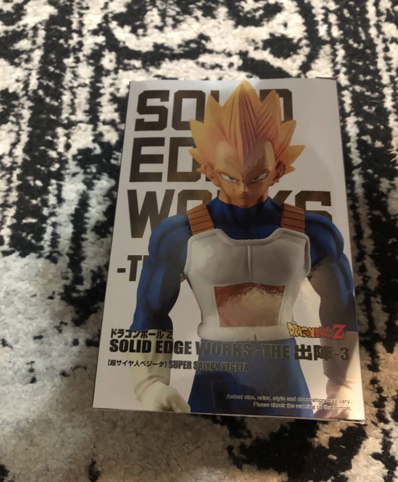 BanPresto Dragon Ball Z Solid Edge Works vol.3 Super Saiyan Vegeta Statue NIB US