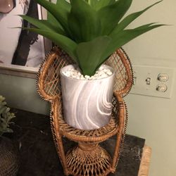 Peacock Chair Plant Holder