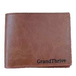  Leather Wallet for Men , Extra Capacity with 2 ID Windows,Ultra Strong Stitching,Slim Billfold with 8 Card Slots fit perfectly in jeans, dress slacks