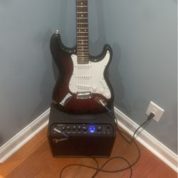 Electric Guitar With Amp
