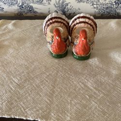 Thanksgiving Ceramic Turkey Candle Holders