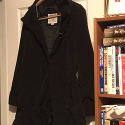 Large Hooded Black Jacket