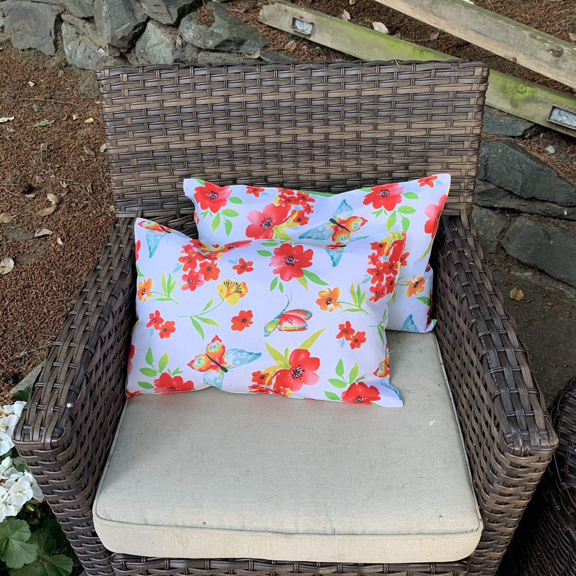 Floral Buttery Patio Pillows - Set of 2