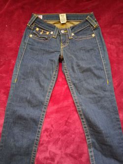 Womens vintage true religion jodie skinny jeans 24x34