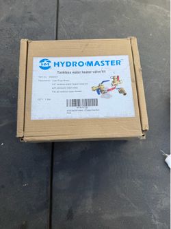 Tankless water heater valve kit