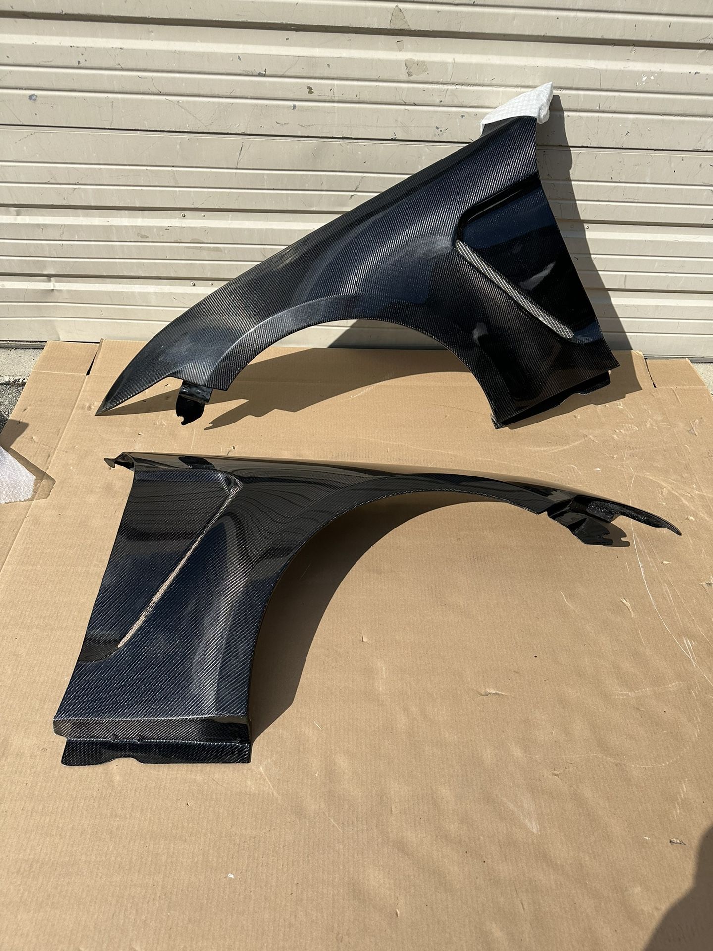 2015 2016 2017 Ford Mustang Carbon Creations GT350 Look Carbon Fiber Fenders - 2 Piece - Part # 115443 Bumper Body Kit