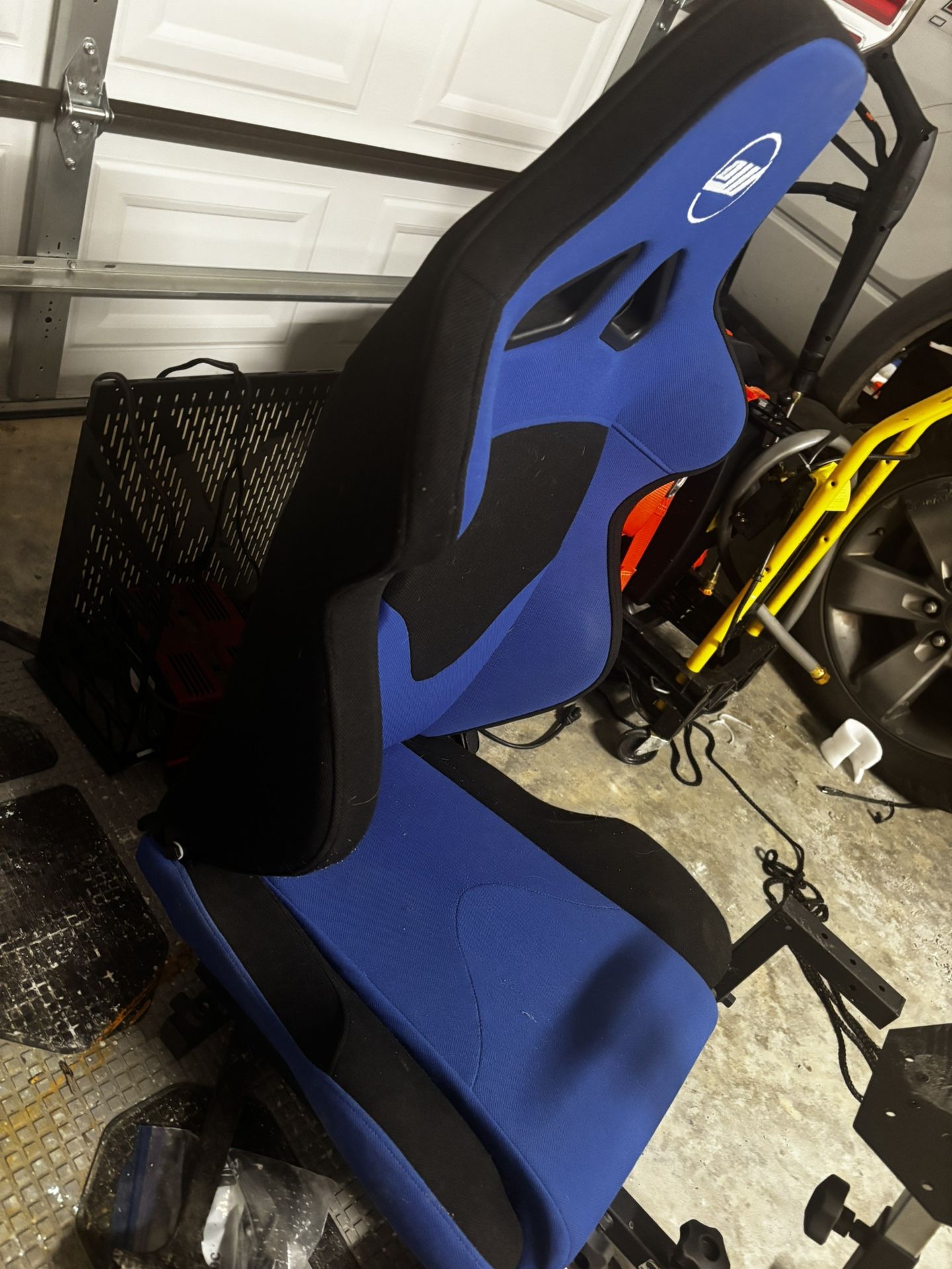 ARES WING Racing Simulator Cockpit with Monitor Mount and Seat, Formula and GT Sim Racing Cockpit Co