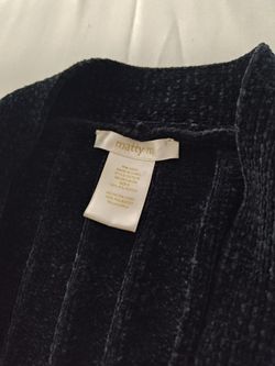 Matty M Dark Blue Textured Top Size Small
