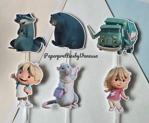 Trash Truck Cupcake Toppers