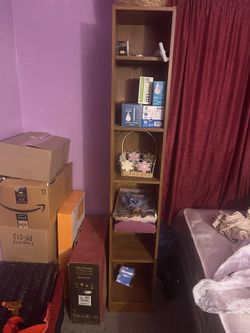 Tall wooden Book shelf 