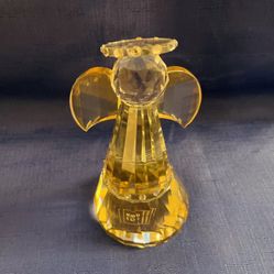 Beautiful Simons Design Heavy Glass Guardian Angel Figurine 