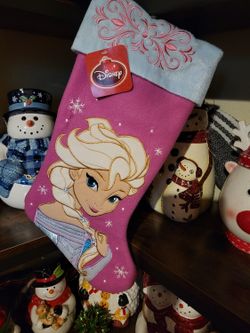 FROZEN::ELSA STOCKING HOLDER & STOCKING