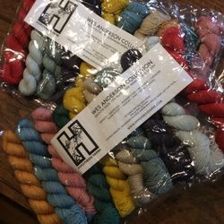 20-Skeins Yarn/92-Yards Each Skein /2-Colors Of Each/ $190 Retail for Both Bags)