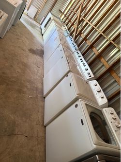 Washer and dryer sets from 450 to 700 individual washing machines from 280