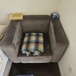 Dark Gray Comfy Armchair