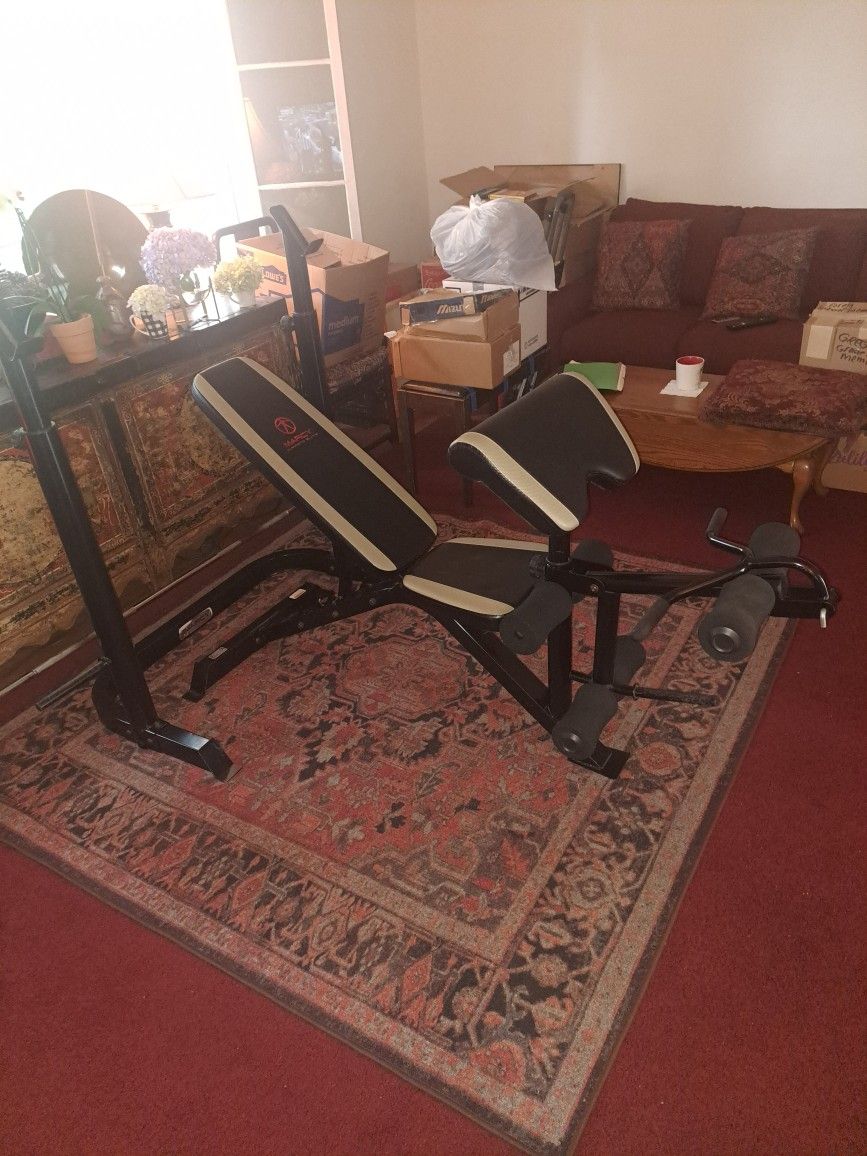 Marcy Diamond Elite Weight Bench With Squat Bar