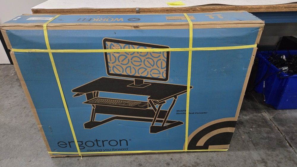 Ergotron WorkFit-T Sit-Stand Desktop Workstation, White