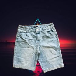 Denim Light Blue Shorts
