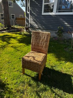 **SET OF 4**  Wicker Dining Chairs