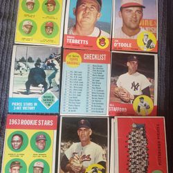 1963 TOPPS BASEBALL CARDS (20) NICE CONDITION 