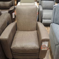 Leather Power Recliner — Bernhardt "Ashton" (Taupe) 0171171RLO388011