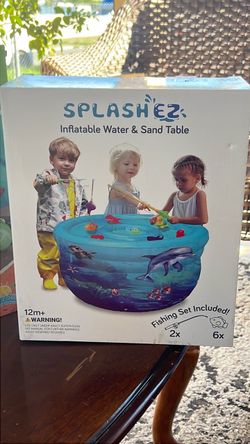 Inflatable water and sand table